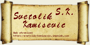 Svetolik Kamišević vizit kartica